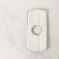 Насадка для швабры Raccoon, с вырезом, микрофибра, прямоугольная, 30×14.5 см, серая