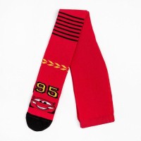 Колготки детские «Тачки», рост 116-122 см, цвет красный