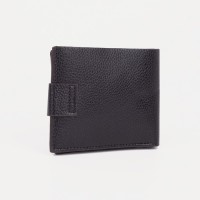 Портмоне на магните, для купюр, для карт, для монет, цвет чёрный