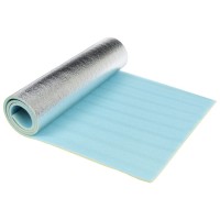 Коврик туристический с фольгой, 180 х 60 х 0,6 см, цвет голубой