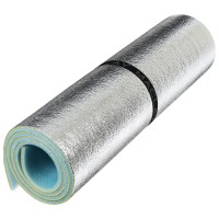 Коврик туристический с фольгой, 180 х 60 х 0,6 см, цвет голубой