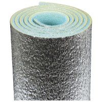 Коврик туристический с фольгой, 180 х 60 х 0,6 см, цвет голубой