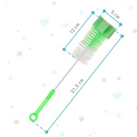 Ёршик для бутылочек Крошка Я, с губкой, МИКС