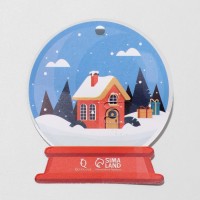 Брошь «Оленёнок» с подарком, цветная в золоте