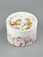 Коробка подарочная на Пасху «Пасхальные цыплята», 13×8.5 см