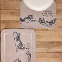 Набор ковриков для ванной Этель "Forever" 2 шт, 80х50 см, 50х40 см, велюр