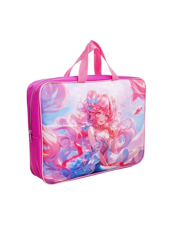 Папка с ручками текстильная А4, 360×245×70 мм, Calligrata TOP «Подводная сказка»