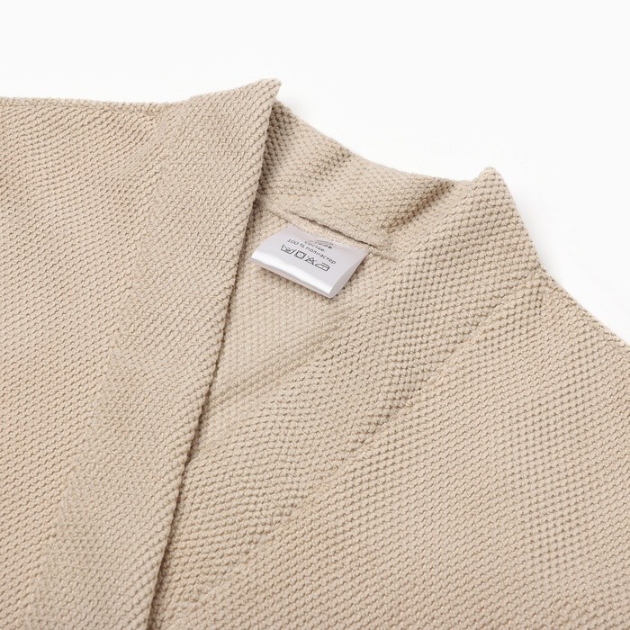 Халат мужской Этель, цв. бежевый, р-р 52-54, 100% полиэстер, 300 г/м2