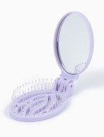 Расчёска массажная, складная, с зеркалом, 9.5×5.5 см, МИКС