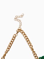 Цепь с подвесами «Вишня», цветная в золоте