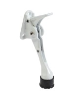 Фиксатор дверной LOCKLAND “козья ножка”, с автоподъемом, цвет белый