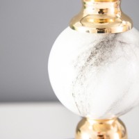 Настольная лампа "Лианелия" Е27 40Вт черно-золотой 25х24х41 см RISALUX