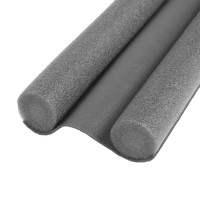 Уплотнитель для дверей с защитой от сквозняка и пыли, ТУНДРА, 95×10 см, серый