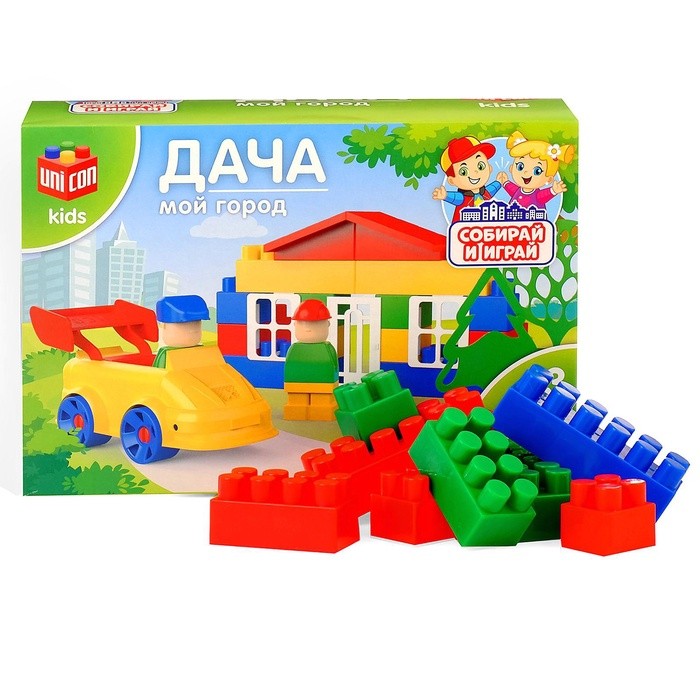 Конструктор пластиковый «Дача», 43 детали