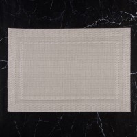 Салфетка сервировочная на стол Доляна «Окно», 45×30 см, бежевая