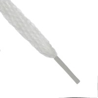 Шнурки для обуви, пара, широкие, 10 мм, 120 см, белые