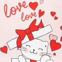 Полотенце "Этель" Cat's love 40х73 см, 100% хлопок, саржа 190 гр/м2