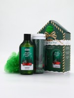 Подарочный набор новогодний Happy New Year: гель для душа, мочалка и термостакан, аромат хвойный лес, URAL LAB