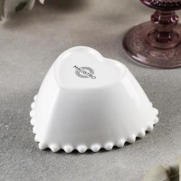 Соусник Magistro «Сердце», 260 мл, d=11.5, фарфор, белый