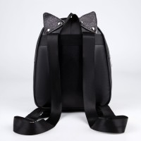 Рюкзак детский с блестками "Котик", съемные элементы, 27х23х10 см