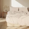 Постельное бельё SL Home Cotton line 2 сп 180*220см, 240*225 см, 50*70-2шт, цв.молочный, 100% хлопок