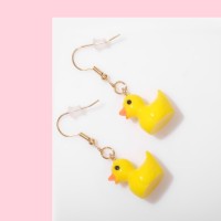 Серьги детские «Выбражулька» утята, цвет жёлтый в золоте
