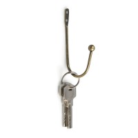 Крючок мебельный ТУНДРА TKO003, однорожковый, бронза