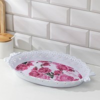 Поднос «Пастораль», 36×22 см, цвет МИКС