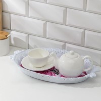 Поднос «Пастораль», 36×22 см, цвет МИКС