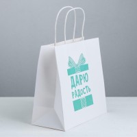 Пакет подарочный, упаковка, «Дарю радость», 22×22×11 см