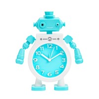 Часы - будильник настольные «Техно-бот», дискретный ход, циферблат d-9 см, 16×20.5 см, АА