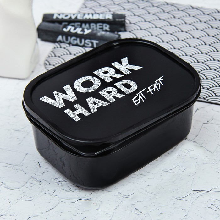 Ланч-бокс «Work hard», 1.2 л