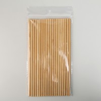 Набор бамбуковых трубочек для коктейлей «Панда», 20×0,3 см