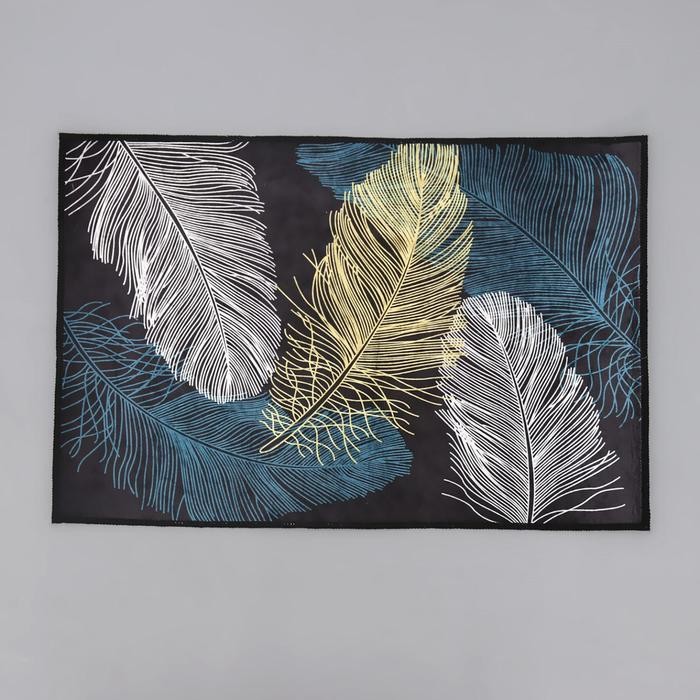 Коврик для дома Доляна «Пёрышки», 40×60 см