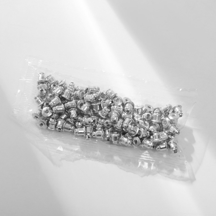 Серьги пусеты в коробке QF «Натурель», 36 пар, цвет МИКС в чернёном серебре