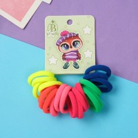 Резинка для волос "Венди" (набор 20 шт) шапочка с помпоном, 3 см