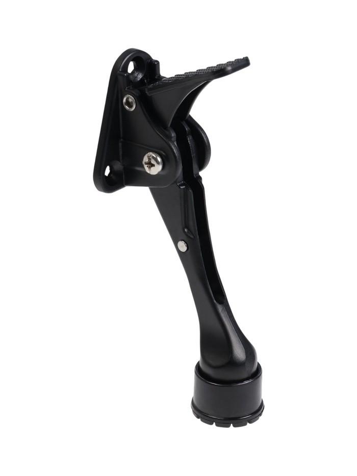 Фиксатор дверной LOCKLAND “козья ножка”, с автоподъемом, цвет черный