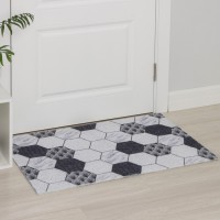 Коврик придверный грязезащитный Доляна «Мрамор», 50×80 см