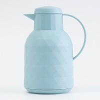 Термос — кофейник 1 л, сохраняет тепло 24 ч, стеклянная колба, бирюзовый