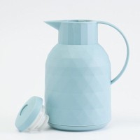 Термос — кофейник 1 л, сохраняет тепло 24 ч, стеклянная колба, бирюзовый