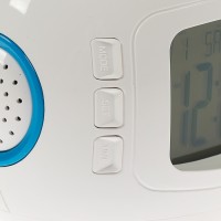 Будильник LuazON LB-10 "Звездное небо", часы, 8 мелодий, белый