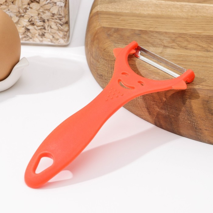 Овощечистка «Смайлик», 15 см, цвет МИКС Овощечистка «Смайлик», 15 см, цвет МИКС