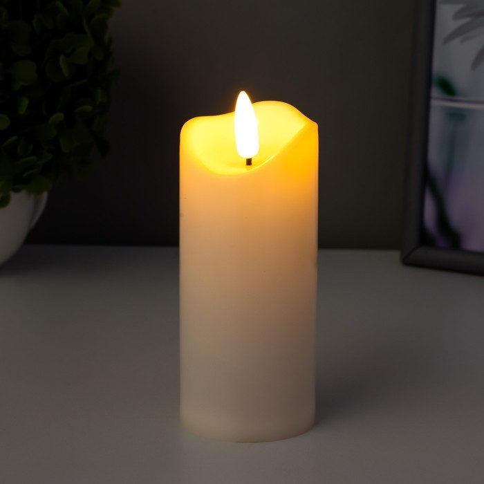 Ночник "Свеча" LED от батареек 3хAG13 5х5х12 см RISALUX