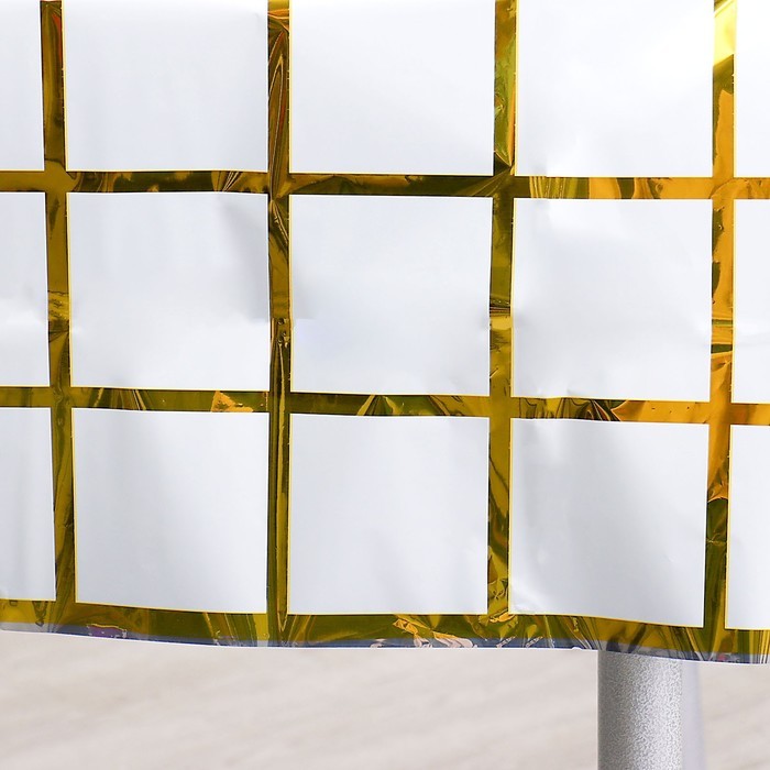 Скатерть одноразовая на стол в клетку,137×183 см, белая