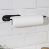 Держатель для бумажных полотенец подвесной Доляна 26×1.5×12 см, чёрный