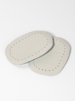 Подпяточники для обуви кожаные, 10×6.5 см, пара, бежевые