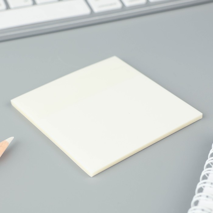 Прозрачные стикеры с липким слоем 75×75 мм, 50 листов ArtFox