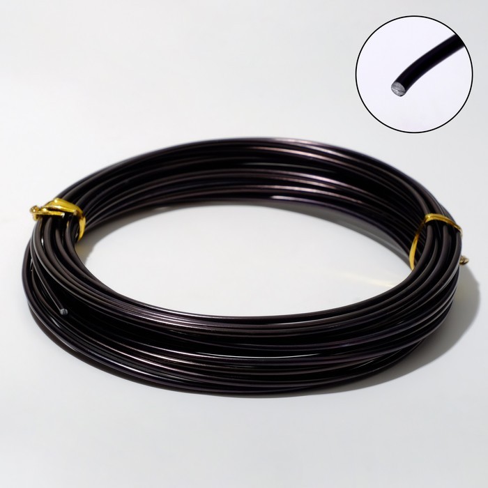 Проволока для плетения D=2мм, намотка 5м, цвет серебро