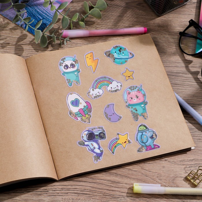 Наклейка-шейкер "Ты просто космос", 14 × 21 см