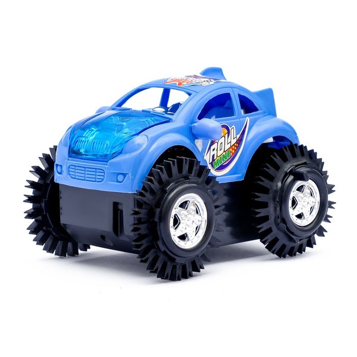 Машина-перевёртыш «Безумный гонщик», работает от батареек, световые эффекты, цвета МИКС